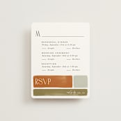 "Concord" - Multi-Event RSVP Cards in Moss by Robert and Stella - Front