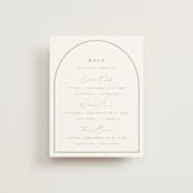 "Amelia" - Multi-Event RSVP Cards in Olive by Kristie Kern - Front