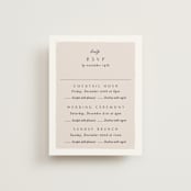 "Autumnal" - Multi-Event RSVP Cards in Natural by Alethea and Ruth - Front