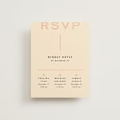 "Top to Bottom" - Multi-Event RSVP Cards in Evergreen by Kindred Fields - Front