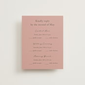 "Simple Type" - Multi-Event RSVP Cards in Olive Branch by Stacey Meacham - Front