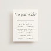 "Highlights" - Multi-Event RSVP Cards in Forest by Jackie Crawford - Front