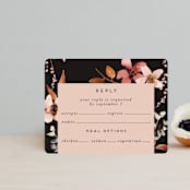 "Silky Way" - RSVP Cards in Midnight by Petra Kern - Front