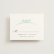 "Cordial Flourish" - RSVP Cards in Arctic by Olivia Raufman - Front