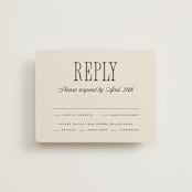 "Riviera" - RSVP Cards in Linen by Kelly Schmidt - Front