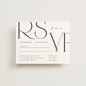 "Numerical" - RSVP Cards in Lily by Owl and Toad - Front