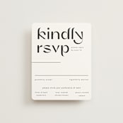 "Marcona" - RSVP Cards in Ink by Blustery August - Front