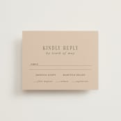 "Fero" - RSVP Cards in Blush by Pati Cascino - Front
