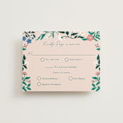 "Le Jardin" - RSVP Cards in Petal by Elly - Front