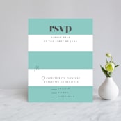"Summer Palm" - RSVP Cards in Leaf by Baumbirdy - Front