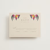 "Phool Bahar" - RSVP Cards in Patta by Creo Study - Front