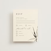 "Bambusa" - RSVP Cards in Almond by Anastasia Makarova - Front