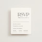 "Casual" - RSVP Cards in Pearl by Owl and Toad - Front