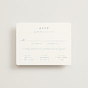 "Bow Frame" - RSVP Cards in Lagoon by Leah Bisch - Front