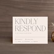 "Landscape" - RSVP Cards in Champagne by Kelly Schmidt - Front