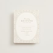 "Extravagant" - RSVP Cards in Natural by Jessie Steury - Front