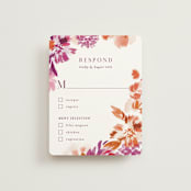 "veranda" - RSVP Cards in Merlot by Angela Marzuki - Front