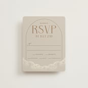 "Deco Garden" - RSVP Cards in Dusk by GeekInk Design - Front