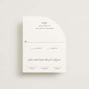 "Montauk" - RSVP Cards in Blue Bell by Megan Davis - Front