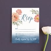 "Garden Rose" - RSVP Cards in Garden Rose by Wildfield Paper Co - Front