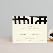 "Crossroads" - RSVP Cards in Ink by Iveta Angelova - Front