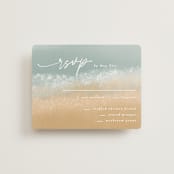 "Seaside" - RSVP Cards in Seaglass by Rebecca Durflinger - Front