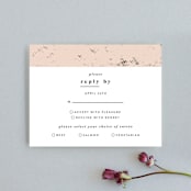 "New York" - RSVP Cards in Blush by Nazia Hyder - Front