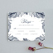 "Frosty chic" - RSVP Cards in Peacock by Creo Study - Front
