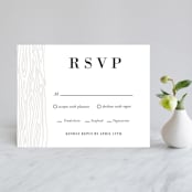 "Rustic Grain" - RSVP Cards in Ashwood by Oma N. Ramkhelawan - Front