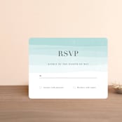 "Old Post Road" - RSVP Cards in Sea Salt by Jennifer Wick - Front