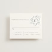 "Love Beyond Measure" - RSVP Cards in Mineral by Oscar and Emma - Karly Depew - Front
