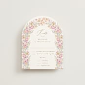 "Floral Arch" - RSVP Cards in Spring by Phrosné Barwood - Front