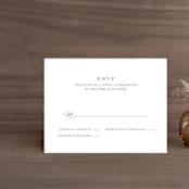 "Field" - RSVP Cards in Ash by Megan Davis - Front