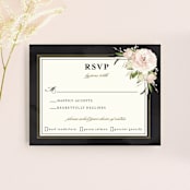 "Forever" - RSVP Cards in Blush by Susan Moyal - Front