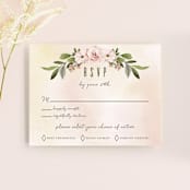 "Diamond Blush" - RSVP Cards in Rose by Susan Moyal - Front