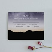 "Starry Skies" - RSVP Cards in Twilight by Kelly Schmidt - Front