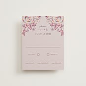 "Henna" - RSVP Cards in Mixed Berry by fatfatin - Front