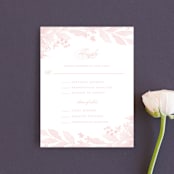 "Summer Bliss" - RSVP Cards in Blush by Grace Kreinbrink - Front