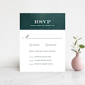"Succulent Center" - RSVP Cards in Cactus by Jessica Williams - Front