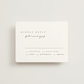 "SoHo" - RSVP Cards in Silk by Kelly Schmidt - Front