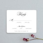 "Waltz" - RSVP Cards in Tuxedo by Lori Wemple - Front