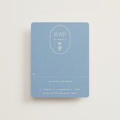"Flora Arch" - RSVP Cards in Cerulean by Baumbirdy - Front