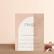 "Arches" - RSVP Cards in Terracotta by Kelly Schmidt - Front