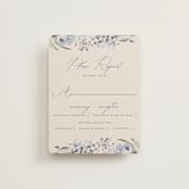"Wildflower Wreath" - RSVP Cards in Sky by Grace Kreinbrink - Front