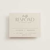 "Moderne" - RSVP Cards in Graphite by Everett Paper Goods - Front
