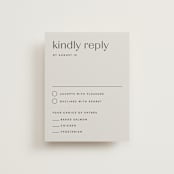 "Align" - RSVP Cards in Linen by JoAnn Jinks - Front