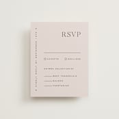"Coco" - RSVP Cards in Linen by Carly Reed Walker - Front