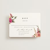 "Lush" - RSVP Cards in Magenta by Susan Moyal - Front