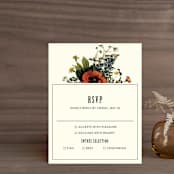 "Vintage Garden Invite" - RSVP Cards in Vintage Beige by Alisa Wismer - Front