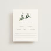 "On the Slopes" - RSVP Cards in Fog by Mere Paper - Front